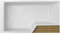 Jacob Delafon Pack Baignoire Bain Douche 160 x 90 Neo Version Gauche