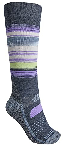 Burton Damen Performance Midweight Snowboard Socken, Blanket Stripe, SM