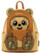 Loungefly Star Wars Wicket Ewok Footsie Cosplay Womens Double Strap Shoulder Bag Purse, Einheitsgröße, (STBK0261)