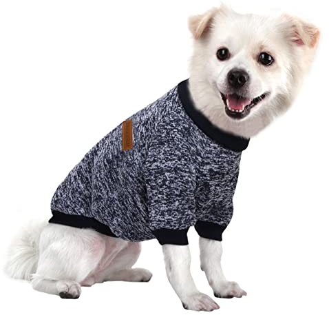 HuaLiSiJi Hundepullover Kleine Hunde Chihuahua Kleidung Welpen, Warm und Leicht, Mit Einer Weichen Textur, Elastizität Leicht zu Tragen (Navy Blau, XS)