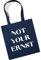 tradercat Jutebeutel bedruckt vintage, Lustiger Spruch, Stoffbeutel bedruckt zum einkaufen jutebeutel aesthetic als modisches Accessoire jutebeutel spruch, 100% Baumwolle (Not your Ernst - Blau)