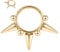 16G Septum Schmuck Septum Ring Daith Ohrringe Chirurgenstahl Gold Nasenring Conch Hoop Spike Conch Piercing Schmuck Gelenksegment Nahtloser Clicker Ring Tragus Hoop Conch Helix Creolen 10mm