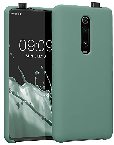 kwmobile Hülle kompatibel mit Xiaomi Mi 9T (Pro) / Redmi K20 (Pro) Hülle - Silikon Handy Case - Handyhülle weiche Oberfläche - kabelloses Laden - Tannengrün