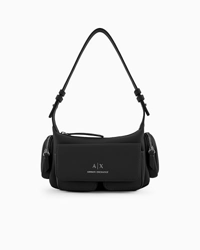Armani Exchange A|X Umhängetasche, Schwarz, Schwarz, Medium