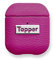 Tapper Schutzhülle für AirPods 1. und 2. Generation, Leder, Silber, Hot Pink