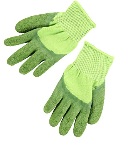 INOOMP 1 Paar Latex-gartenhandschuhe Gartenarbeitshandschuhe, Die Keine Kinder Sind Gartenhandschuhe Kinder Kinderschutzhandschuh Kinderhandschuhe Aus Latex Polyester-Latex Voller Finger