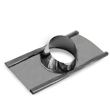 Schornstein Dachdurchführung - Blei | 30-45° | Zubehör für Kamin und Schornstein I ø 200 mm I Dachausstieg I Edelstahlschornstein doppelwandig I Für ein ø 130 mm Rohr I Oskar