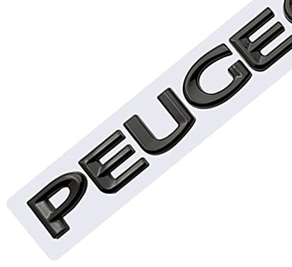 LYYMX Abzeichen Logo für Peugeot 107 206 207 208 308 307 407 508 2008 3008, Buchstaben Wort Emblem-Aufkleber, Autoaufkleber Sticker Emblem Abzeichen Body Abzeichen Aufkleber,B