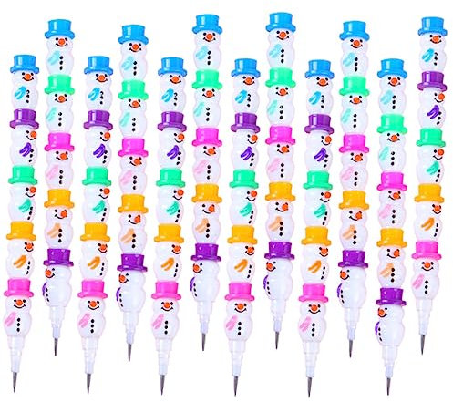 NUOBESTY 12stücke Teiliges Abnehmbare Schneemann Bleistifte Leicht Schreibwaren Für Schüler Schule Partygeschenke Pädagogisch