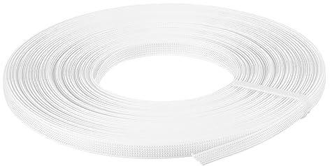 QUARKZMAN 1Stk Ausbeinen für Näharbeiten 25 Yards 8mm - Polyester Durchnähen Niedrige Dichte Korsettstäbe für Hochzeitskleid Brautkleider (Weiß)