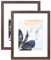 Scholar Tree Walnuss-Bilderrahmen, 35,6 x 27,9 cm, 2 Stück, Holz-Bilderrahmen für Tisch- und Wandmontage, Halterung für Bilder 20,3 x 25,9 cm