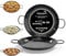 TEHORNEO Paellera Induccion, Paellera 34cm de Acero Esmaltado 5-6 raciones, Paellera Vitroceramica, Paellera Gas, Paella Induccion, Paellera Electrica, Paellera 5 personas, Paellero 34 cm