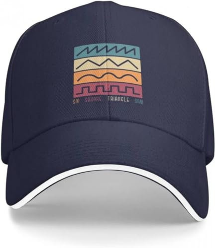 Baseballkappe Hiphop Sonnenhut Synthesizer Synth Vintage Analog Waveform Racerback Tank Top Baseball Cap Big Size Hut Hip Hop Männer Caps Damen