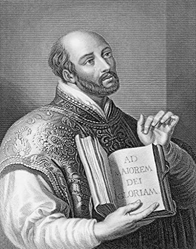 PSVDCTOO Vintage Malerei Poster Poster Bilder Ignatius loyola Gestochen von peter paul rubens für Home Dekoration60x90cm