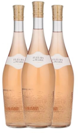 Fleurs de Prairie Rose Côtes de Provence Magnum-Flasche 1,5 L Rosé-Wein (Karton mit 3 Magnum-Flasche von 1,5 L)