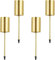 Adventskranz Kerzenhalter, 4 Stück Stabkerzenhalter Adventskranz Retro Kerzenständer mit Kurzem Dorn Metall Kerzenleuchter, für Adventskranz Weihnachten Kerzenteller, Gold