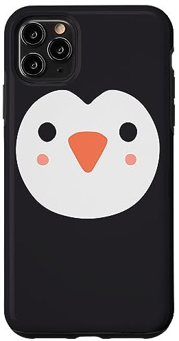 iPhone 11 Pro Max Penguin Face Arctic Cute Funny North Pole Baby Winter Bird Case