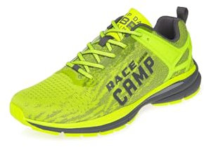 Camp David Herren Running Sneaker mit Knit-Design und Rubber Logo Neon Lime 44