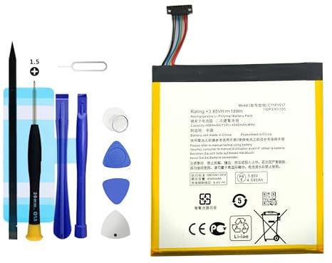 Vvuilsty C11P1517 - Batería de repuesto para Zenpad 10 Z300M, batería recargable de 0 ciclos compatible con ASUS Zenpad 10 Z300M Z300CNL Z301MFL P028 P00L con kits de herramientas de reparación