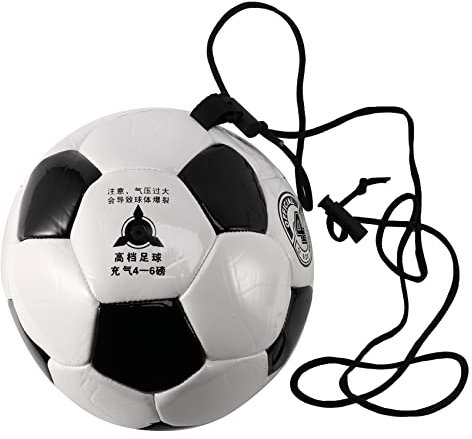 Mokassy Pallone da Allenamento di Calcio Regolabile Bungee Pallone ELastico Allenamento con Vita Corda 4 Calcio per Allenamento Sportivo