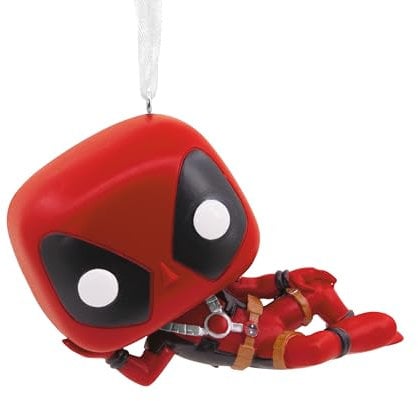 Hallmark Deadpool Funko Pop Hanging Christmas Ornament, MARVEL, Resin Tree Decoration