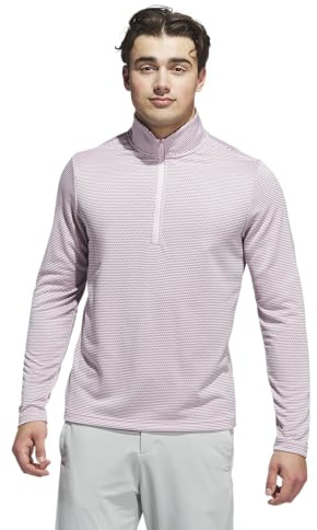 adidas Performance Printed Quarter-Zip Pullover Pull-Over, Rose Transparent, XXL Homme