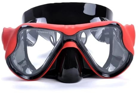 LCQSYE Tauchmasken Tauchermaske Optische Brille Schutzbrille mit Linsen aus Kunstharz Schnorchelmaske(A)