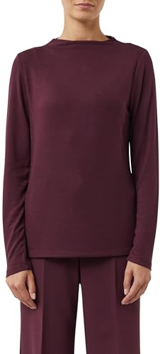 COMMA Langarmshirt mit angedeutetem Kragen