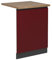 Vicco Panel Frontal del lavavajillas R-Line, Rojo, 60 cm, ET Roble