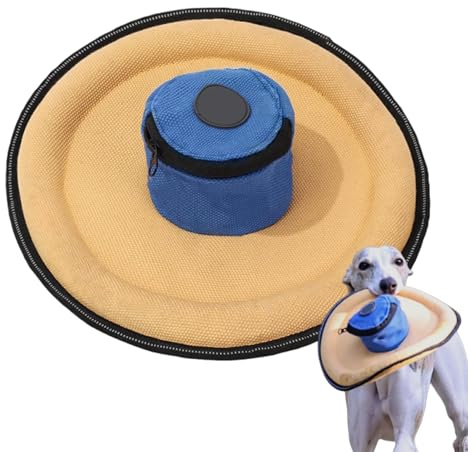 Dog Flying Disc, Pet Bite Disc, Interactive Dog Toy with Waterproof