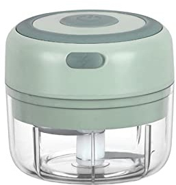 Mini hachoir électrique ménager avec deux, hachoir à légumes pour ail/oignons/légumes/salade/poivre