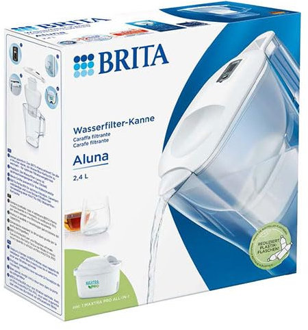 Jarra purificadora con 1 filtro, reduce cal y cloro, mejora el sabor del agua, ideal para el hogar y la cocina.