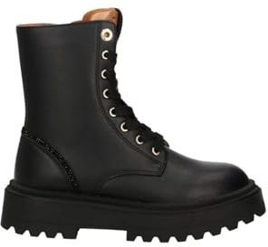 Alviero Martini Anfibio Donna 1? Classe Black/Geo Beige 2318 0289 Anfibi Scarpe Stivali con Tacco 4 cm (Nero, Sistema Taglie Calzature EU, Adulto, Donna, Numero, Media, 36)