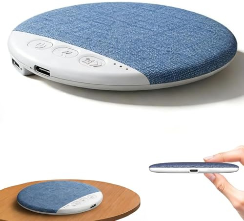 CoyCriter Ultra-Thin Bluetooth Pillow Speaker with Bluetooth 6.0, Bone Conduction Under Pillow Speaker with Soothing Sounds & Sleep Timer for Side Sleepers & Deep Sleep