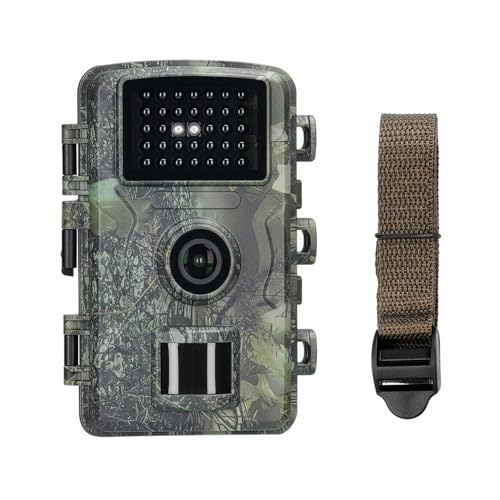 Jolliman Full HD Multi-Function Wildlife Trail Camera Motion Activated with Night Vision, Photo & Video Recording, IP66 Waterproof Outdoor Hunting & Garden Security Camera with 2” LCD Screen