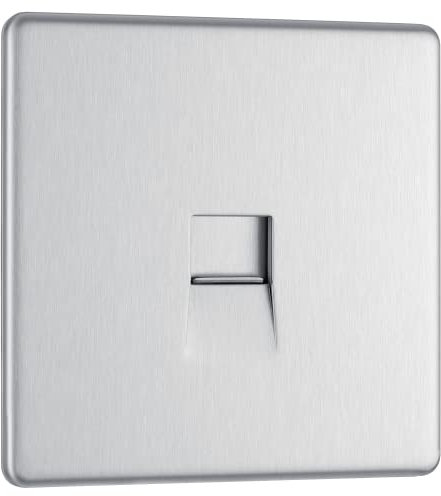 BG Electrical Single Telephone Slave Socket
