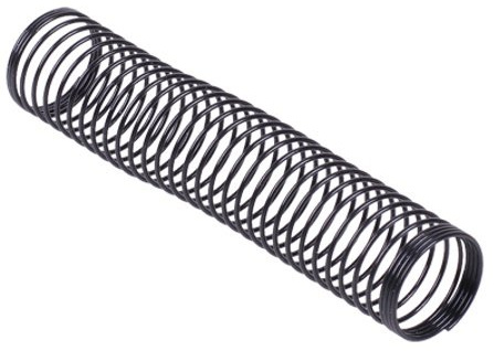 Knickschutzfeder einzeln 19,1mm (100mm Lang) - black matt