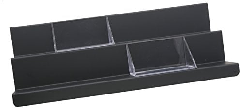 Alessi ASH02 B V Tray Vassoio Multiuso, Acciaio Colorato Epossidica/Resina Termoplastica, Super Black