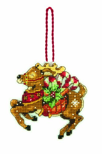 Dimensions Reindeer Counted Cross Stitch, White