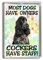 Cocker Spaniel (Blue Roan) Dog Fridge Magnet Most Dogs Have Owners COCKERS Have Staff