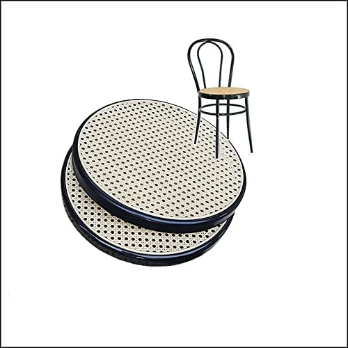FACILCASA Ersatzteile für Metall Stühl, fur Thonet - Bistrot Sitz, austauschbarer Kunststoff, schnell und kostengünstig austauschen mit unserem Ersatz für Thonet-Stühle - 2 Schwarze Ringe