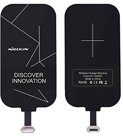 Nillkin Tipo C Ricevitore di ricarica wireless, Qi Chip di Ricarica Senza Fili [Versione abbreviata] per Google Pixel XL/LG V20 / OnePlus 3 e Altri Telefoni USB-C di Piccole Dimensioni
