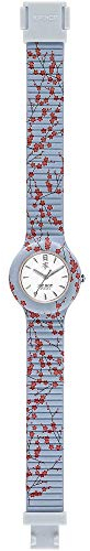 Hip Hop Damen Analog Quarz Uhr mit Silikon Armband HWU0865