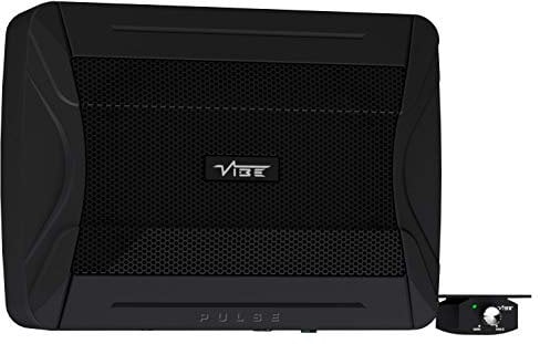 VIBE PULSE C8 Car Underseat Compact Slim Active Amplified Subwoofer Sub Bass Box Enclosure