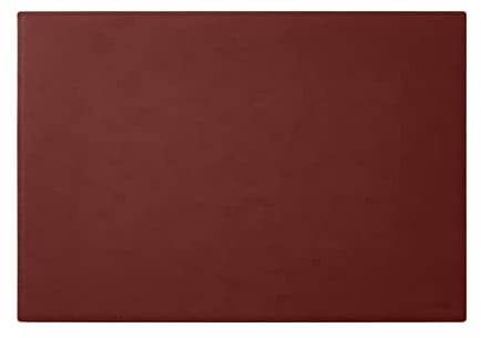 Eglooh - Mercurio - Schreibtischunterlage aus Leder Bordeaux Rot cm 65x45 - Handwerkliche Nähte und rutschfester Boden - Made in Italy