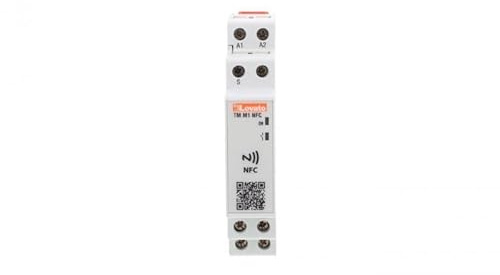 Lovato Timer modulare multifunzione, 12-240 V AC/DC NFC, 1,75 x 9 x 6,7 cm, bianco (Referenza: TMM1NFC)