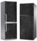 MEGADECOR DECORATE YOUR HOME Vinilo Adhesivo Decorativo para Nevera, Especial Libre De Burbujas, Hormigón Pulido Negro (200cm x 70cm)