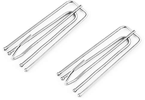 30x Metal Curtain Hooks Pinch Pleat Curtain Heavy Duty Stainless Steel Deep Prong Hooks Clips