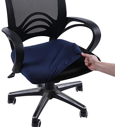 smiry Office Chair Seat Covers, Navy Blue 1PC Office Chair Slipcovers