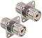 Boobrie UHF-Buchse auf UHF-Buchse, Koaxialstecker SO239 UHF-Buchse, RF-Koppler SO239, Montage auf Panel mit 4 Löchern, UHF-Adapter für Antenne VHF/UHF, Koaxialkabel PL259, 2 Stück